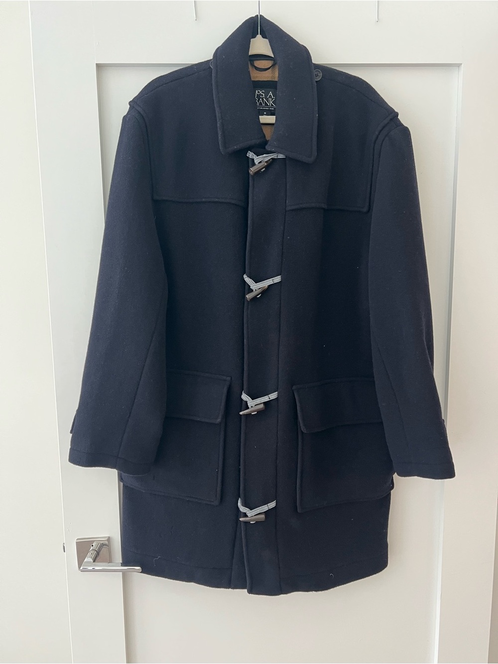 Jos. A. Bank Navy Wool Duffle Coat